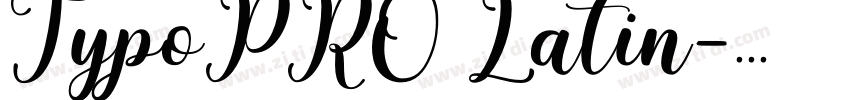 TypoPRO Latin字体转换